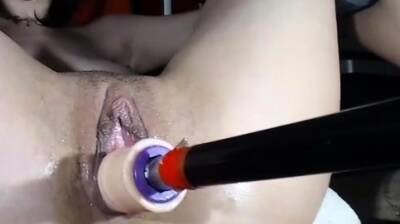 Machine Dildo Destroys Creamy Squirting MILF Pussy - drtuber.com