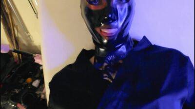 Eva Latex Sex In Chair Wet Pussy Slowly Fucked Big Dick Leather Ebony German Hot Milf Mask Pov - hclips.com - Germany