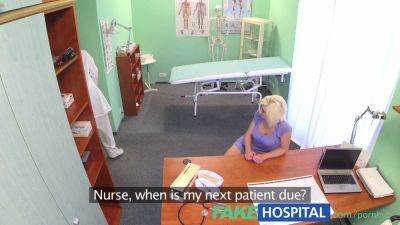 Horny blonde MILF craves creampie from her doctor in fakehospital uniform - sexu.com