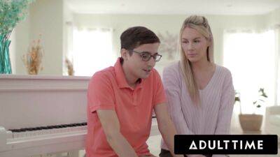 Bunny Madison - ADULT TIME - Nerdy Teen Jizzes All Over His MILF Piano Teacher Bunny Madison's Perfect Titties! - hotmovs.com