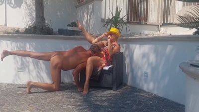 foot fetish - Beautiful Blonde Amateur Wife Outdoor Sex - Hot Milf - hclips.com