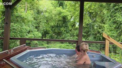 Blonde Milf Wife Relaxing In The Hotub Great Blow Job And Hot Tub Sex - hclips.com