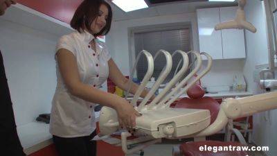 Anna Polina - Anna Polina gets down and dirty with the dentist in ElegantRAW's MILF porn video - sexu.com